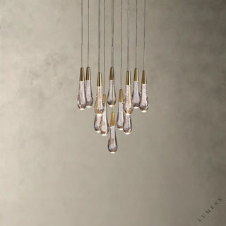 Soltaire Round Chandelier 17’’ 24’’ 36’’ 58’’ - 17’’ / Brass - chandelier