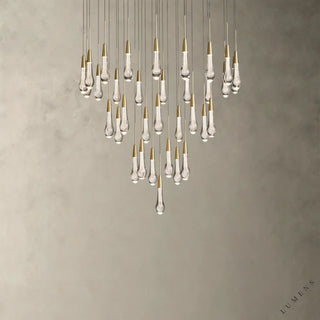 Soltaire Round Chandelier 17’’ 24’’ 36’’ 58’’ - 36’’ / Brass - chandelier