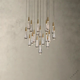 Soltaire Round Chandelier 17’’ 24’’ 36’’ 58’’ - 24’’ / Brass - chandelier