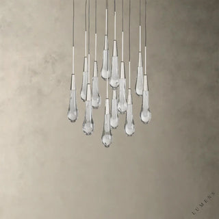 Soltaire Round Chandelier 17’’ 24’’ 36’’ 58’’ - 17’’ / Nickel - chandelier