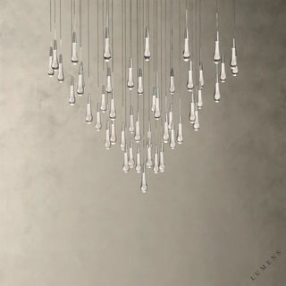 Soltaire Round Chandelier 17’’ 24’’ 36’’ 58’’ - 58’’ / Nickel - chandelier