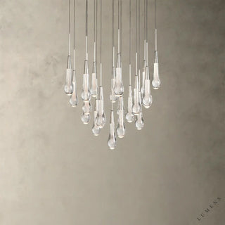 Soltaire Round Chandelier 17’’ 24’’ 36’’ 58’’ - 24’’ / Nickel - chandelier