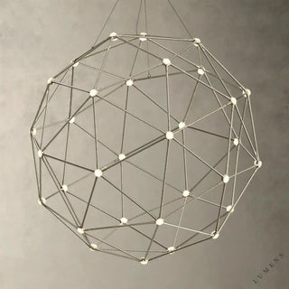 Spherical Constellation Pendant - Nickel - chandelier