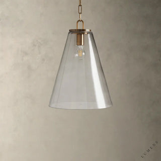 Wescott Cone Pendant with Chain - pendant light